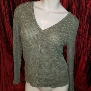 Almost Famous button up sweater